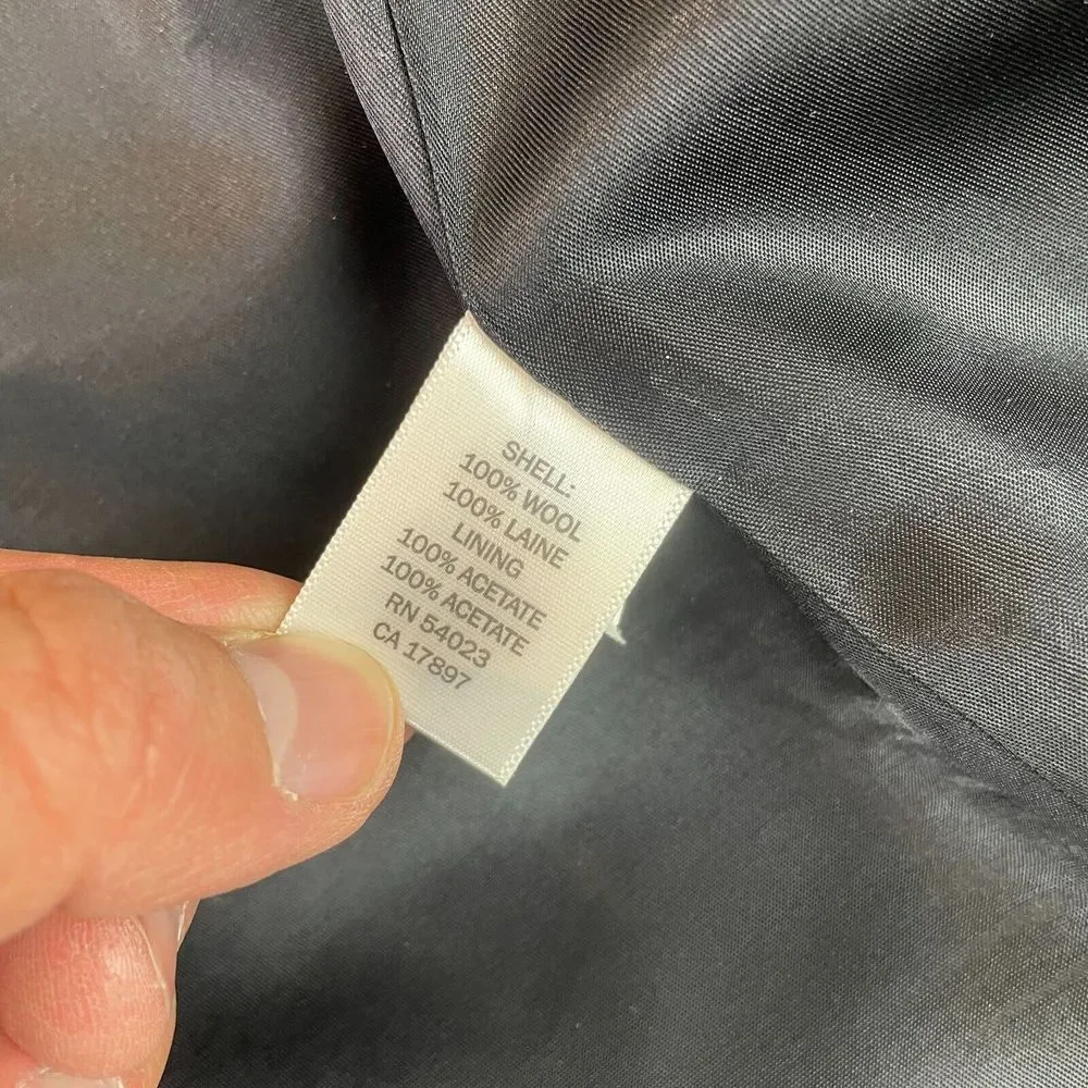BANANA REPUBLIC Blazer Sport Coat Mens 44R‎ Gray Wool Three Button Jacket Modern
